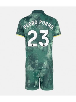 Tottenham Hotspur Pedro Porro #23 Dječji Rezervni Dres kompleti 2024-25 Kratak Rukavima (+ kratke hlače)